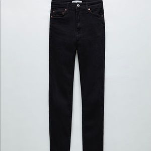 Premium 80's high waisted jeans | Shadow black | Zara